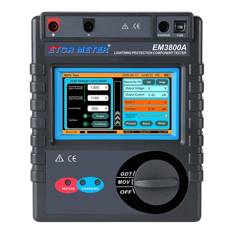 Lightning Protection Component(SPD) Tester-ETCR|Earth Resistance